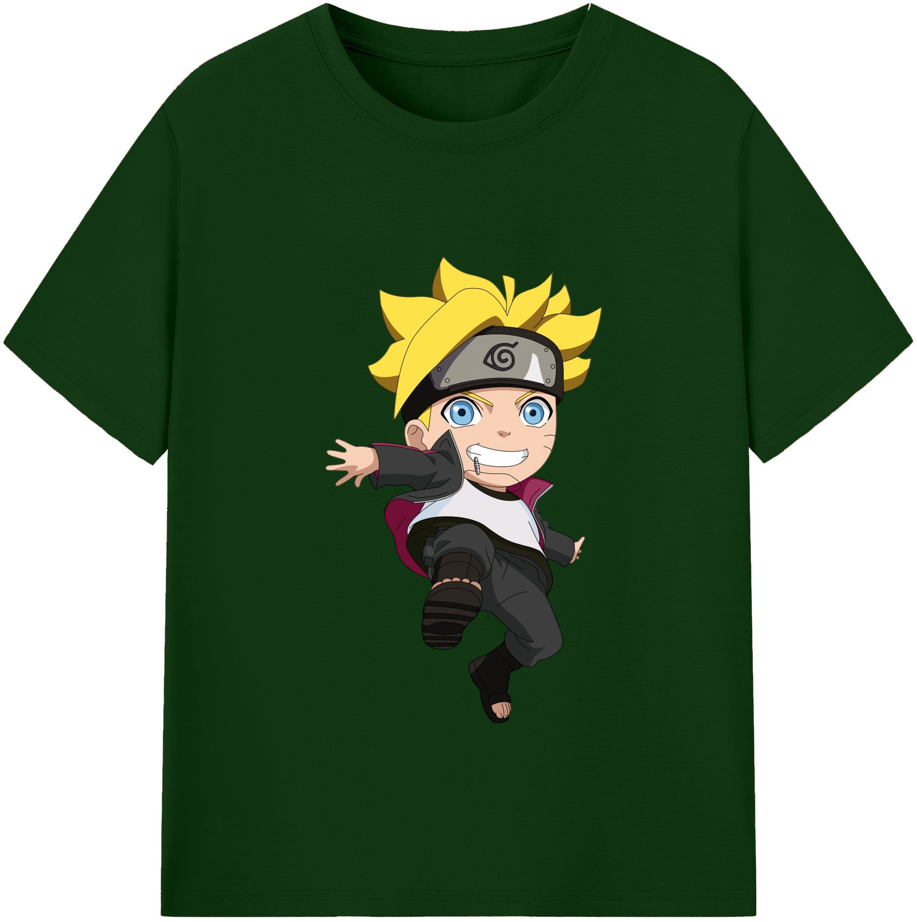 （画像用） NARUTO -ナルト- うずまき ボルト Uzumaki Boruto 綿100％半袖Tシャツ（フロントプリント）